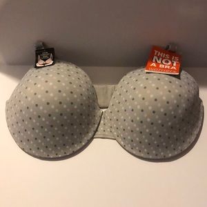 Warner’s Light Gray with Polka Dots